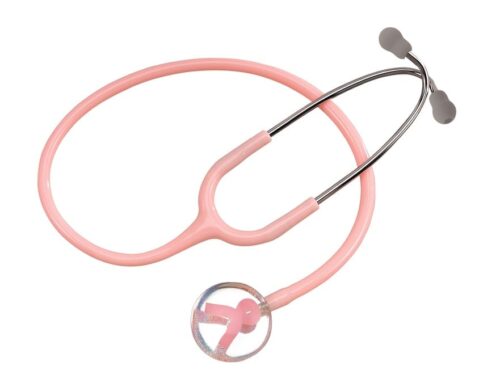 CK-AC603R  Pink Ribbon Single Head Stethoscope Supports Breast Cancer Foundation
